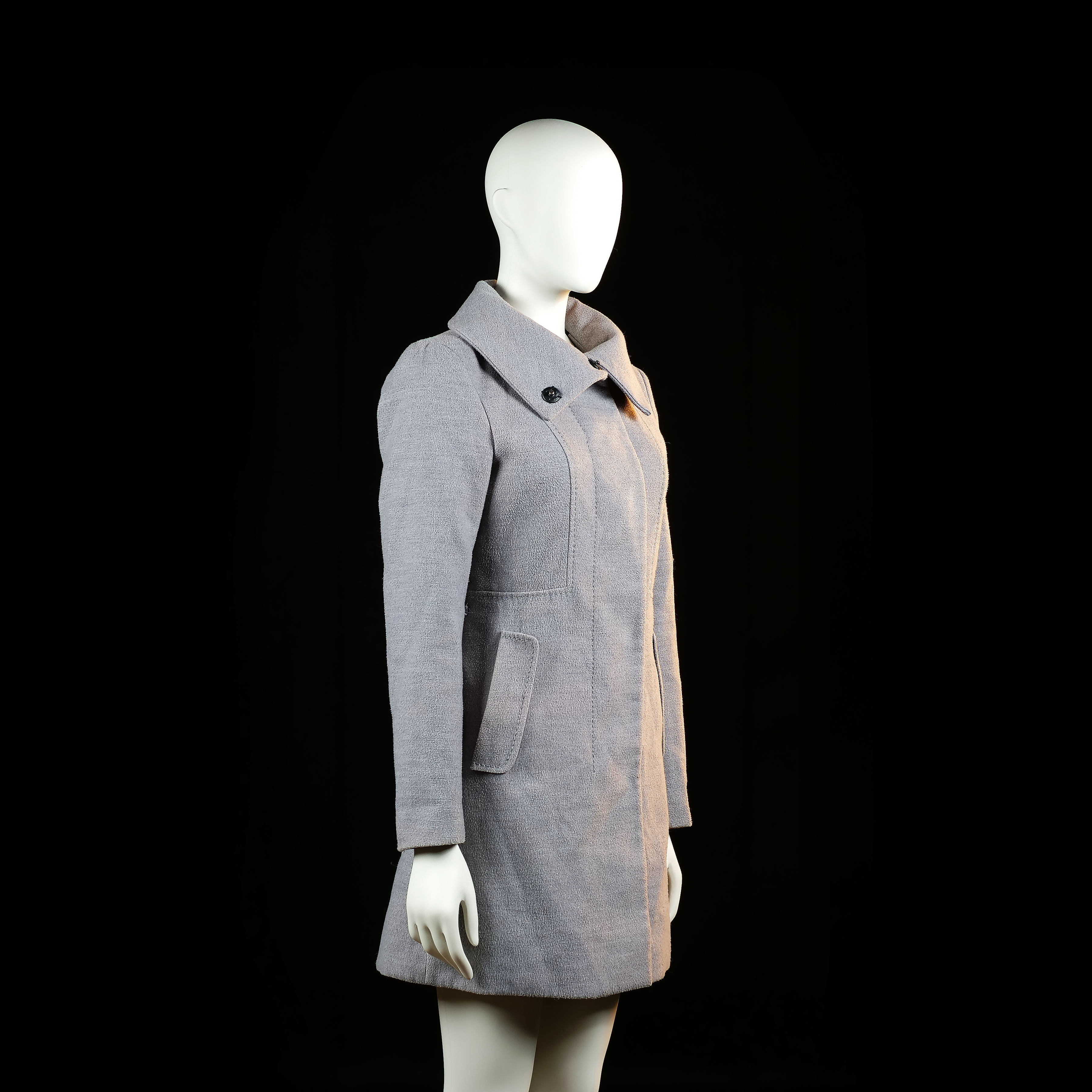 Overcoat - Light Gray - Size 34