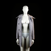 Overcoat - Light Gray - Size 34