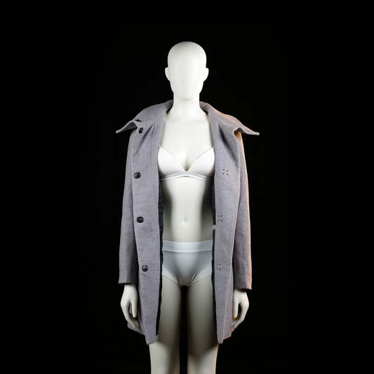 Overcoat - Light Gray - Size 34