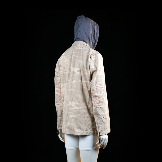 Blazer - Beige & Dark Gray - Size L