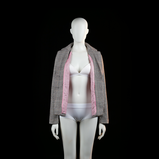 Blazer - Gray & Brown - Size 38