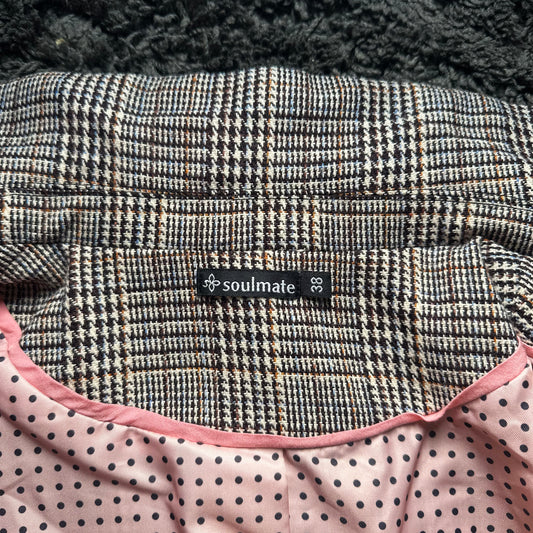 Blazer - Gray & Brown - Size 38
