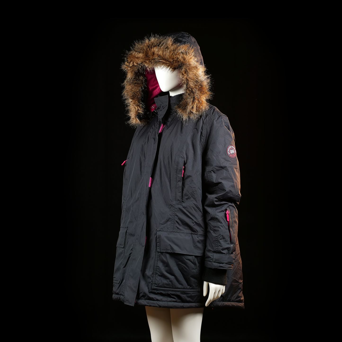 Parka - Black & Pink - Size 50