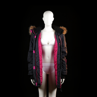 Parka - Black & Pink - Size 50