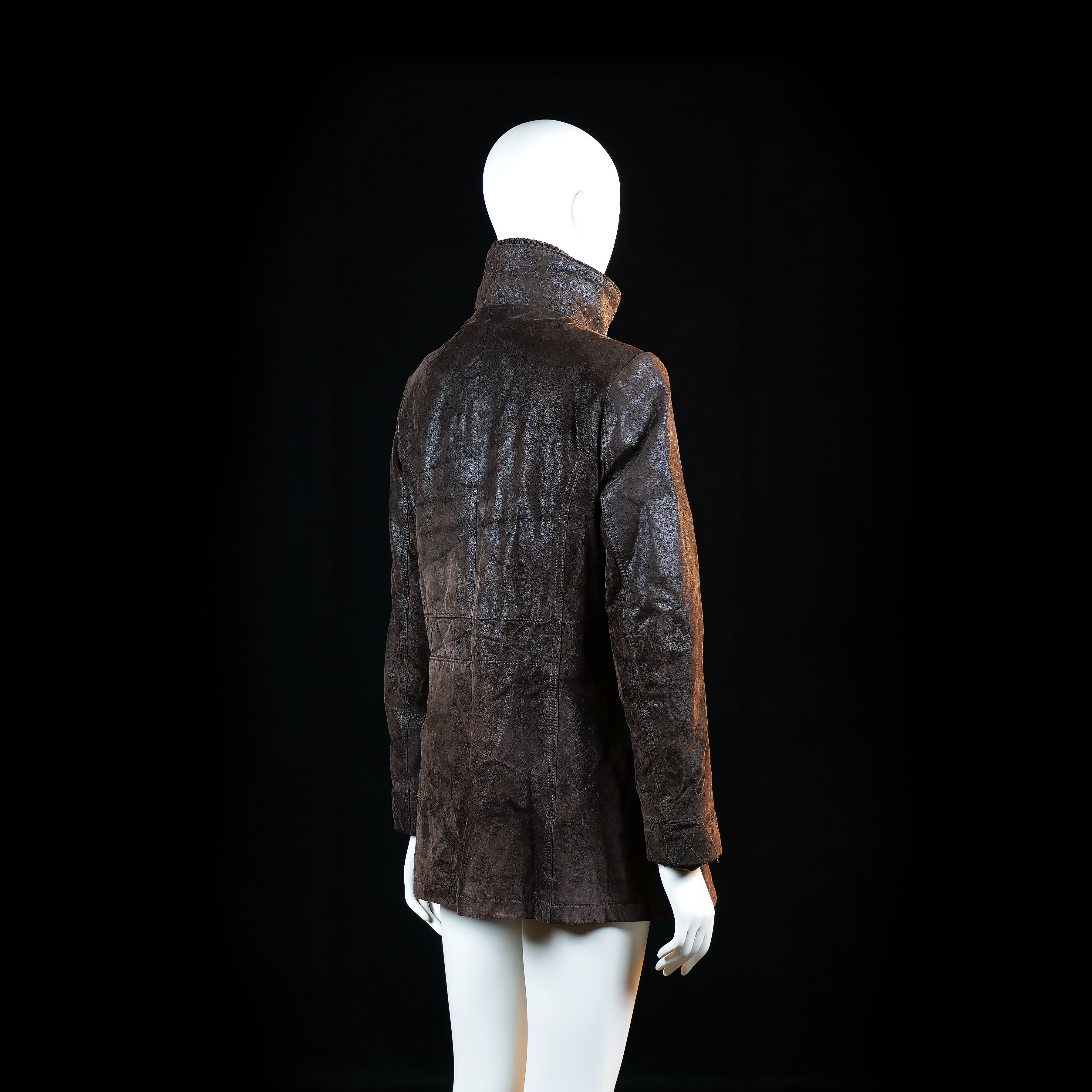 Leather jacket - Dark Brown - Size 40