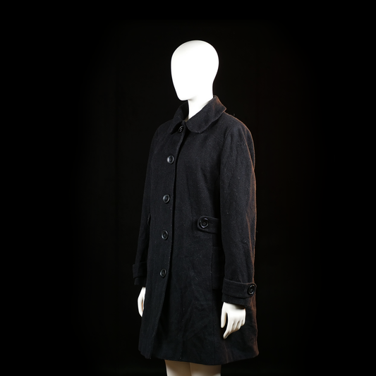 Overcoat - Black - Size 42