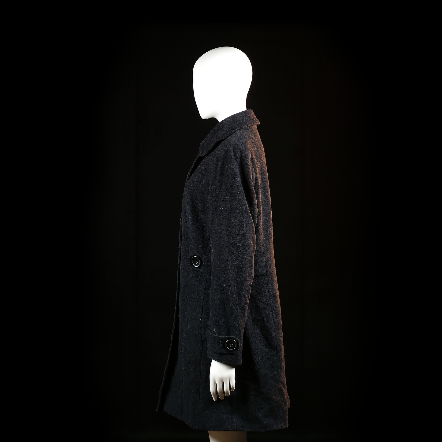 Overcoat - Black - Size 42