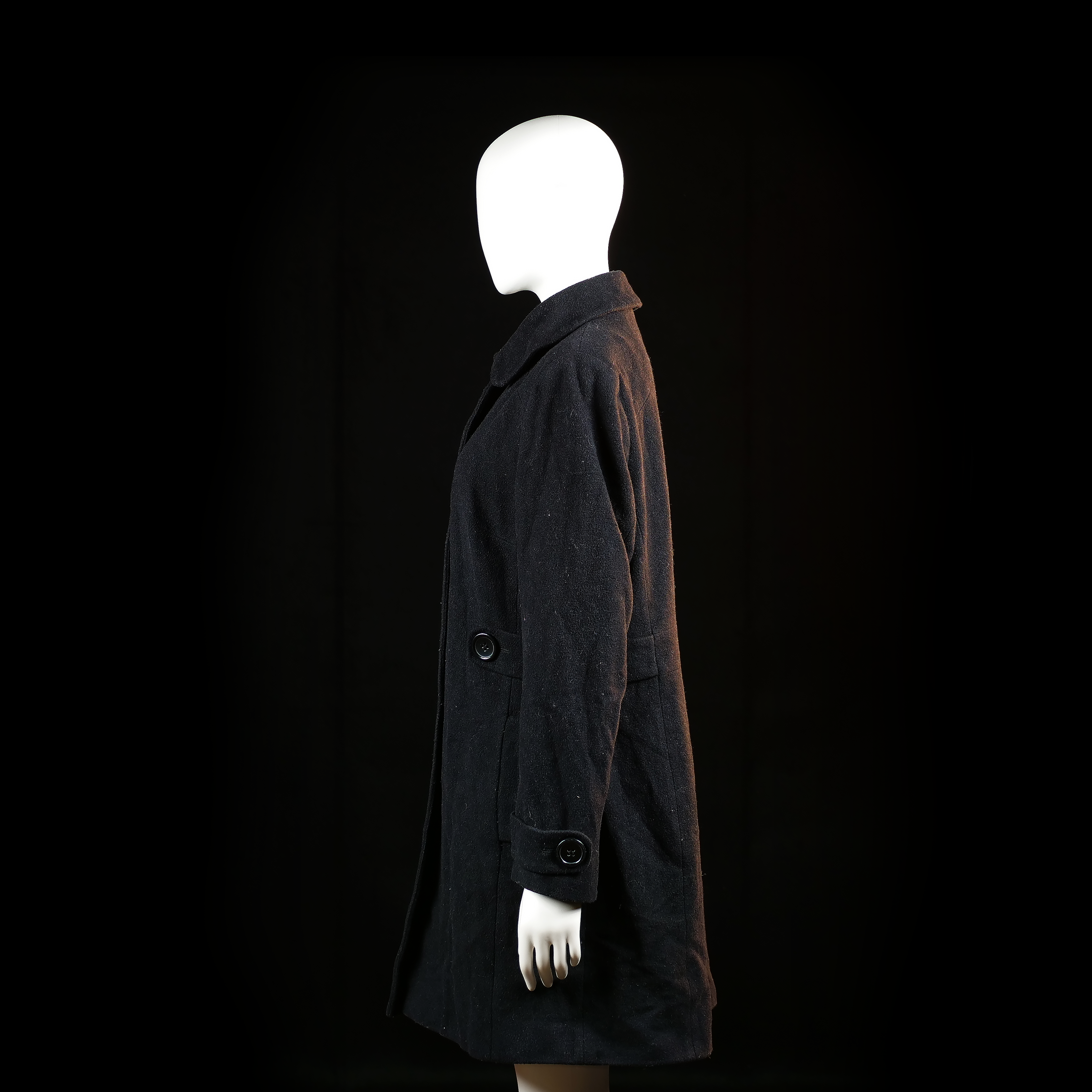 Overcoat - Black - Size 42
