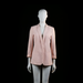 H&M - Blazer - Light Pink - Size 38 - Light pink tailored blazer with a notched lapel and two front welt pockets. Features cropped sleeves with visible cuffs.