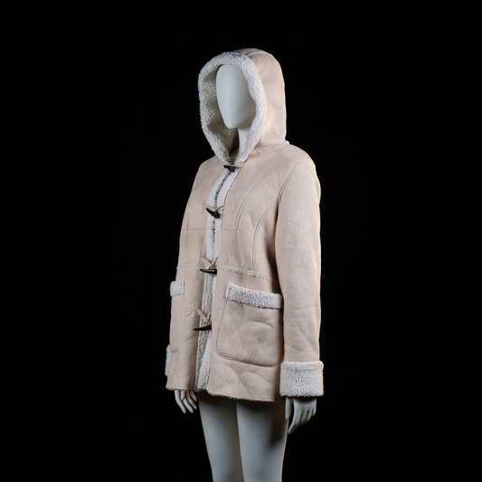 Duffle coat - Beige & Ivory - Size 40