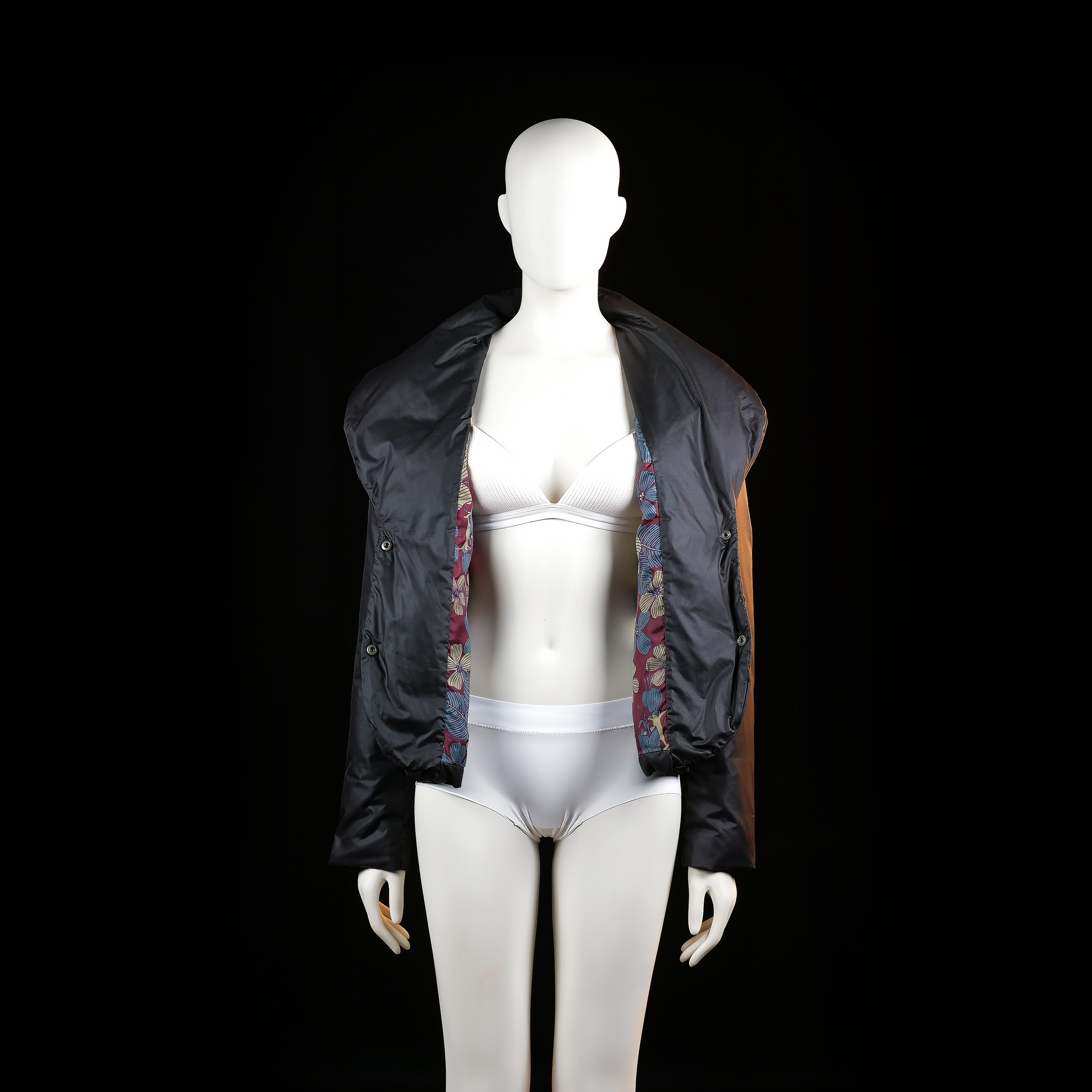 Padded jacket - Black - Size M