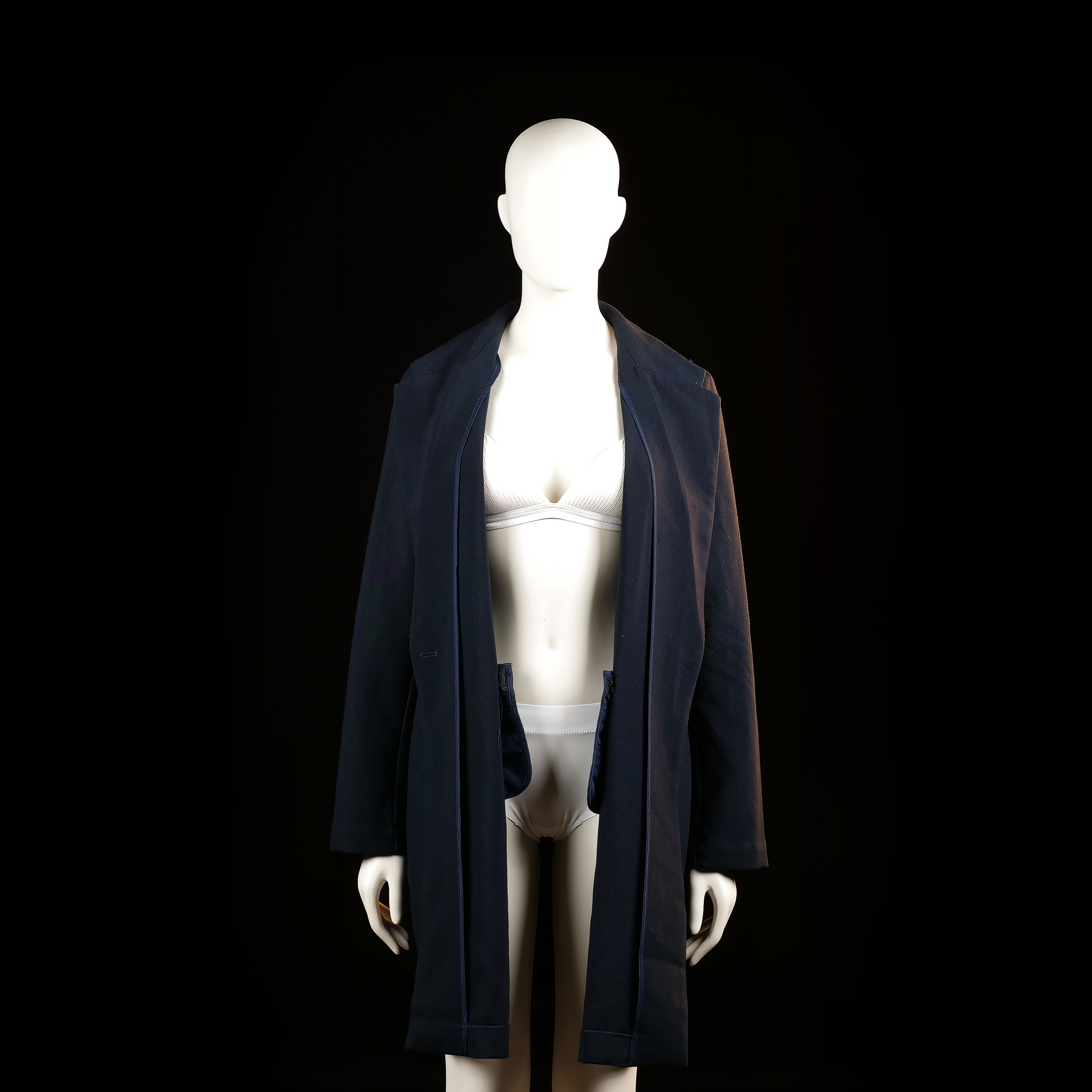 Overcoat - Navy - Size 44