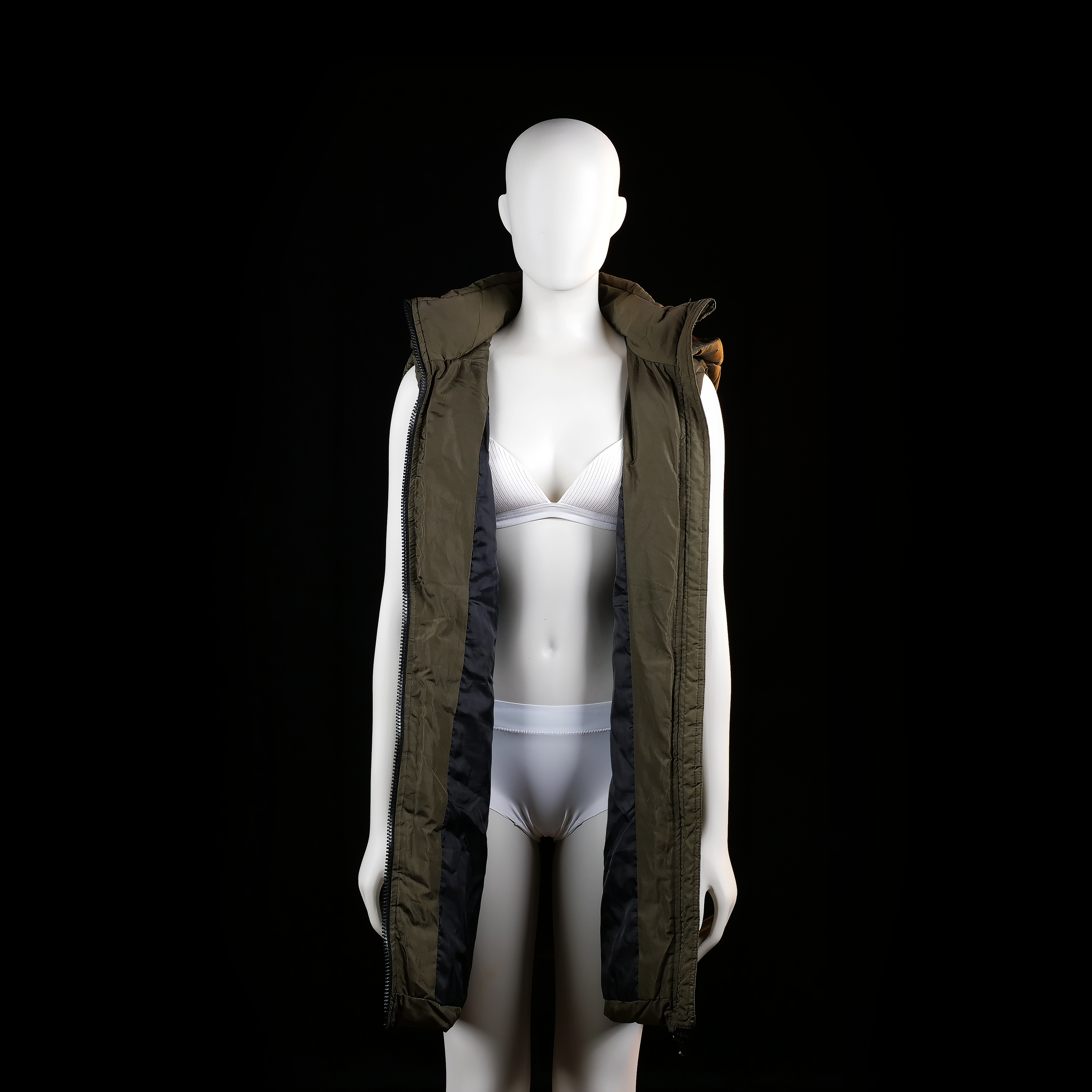 Padded vest - Olive - Size S
