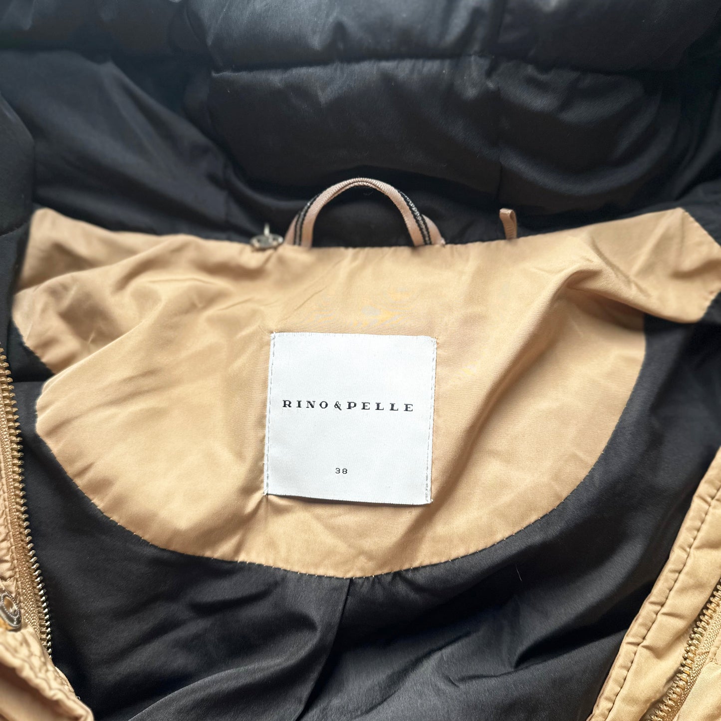Padded coat - Camel - Size 38