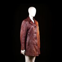 Leather jacket - Brown - Size 42