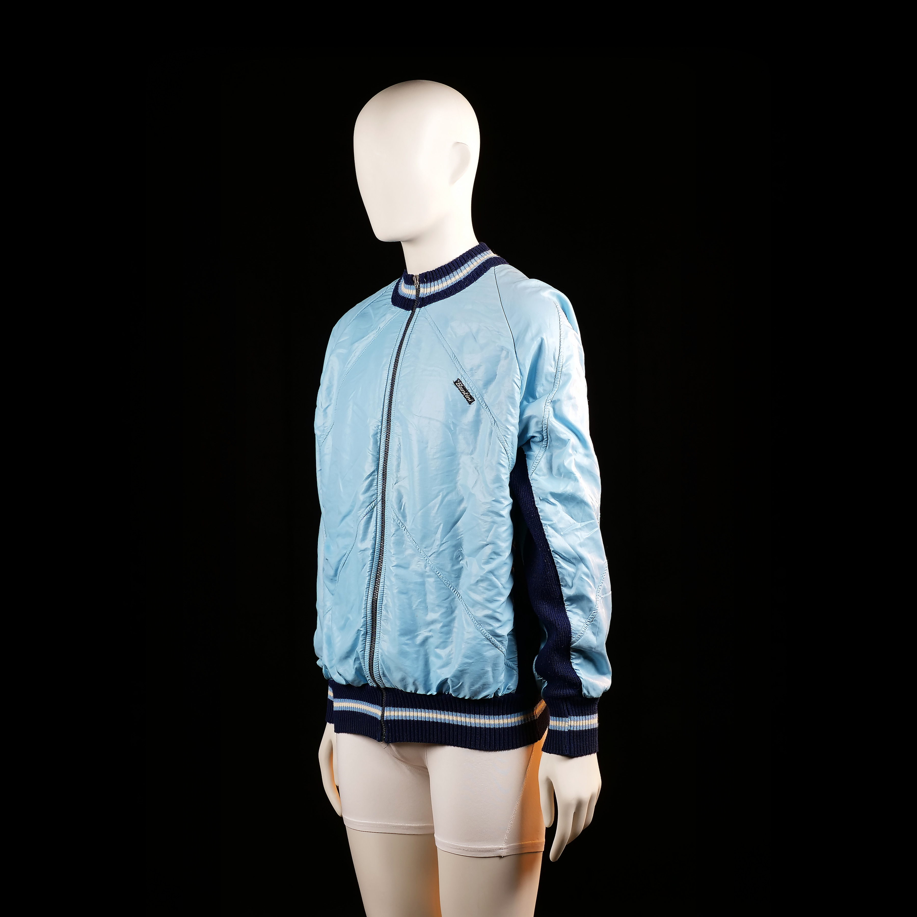 Bomber jacket - Light Blue & Navy - Size M