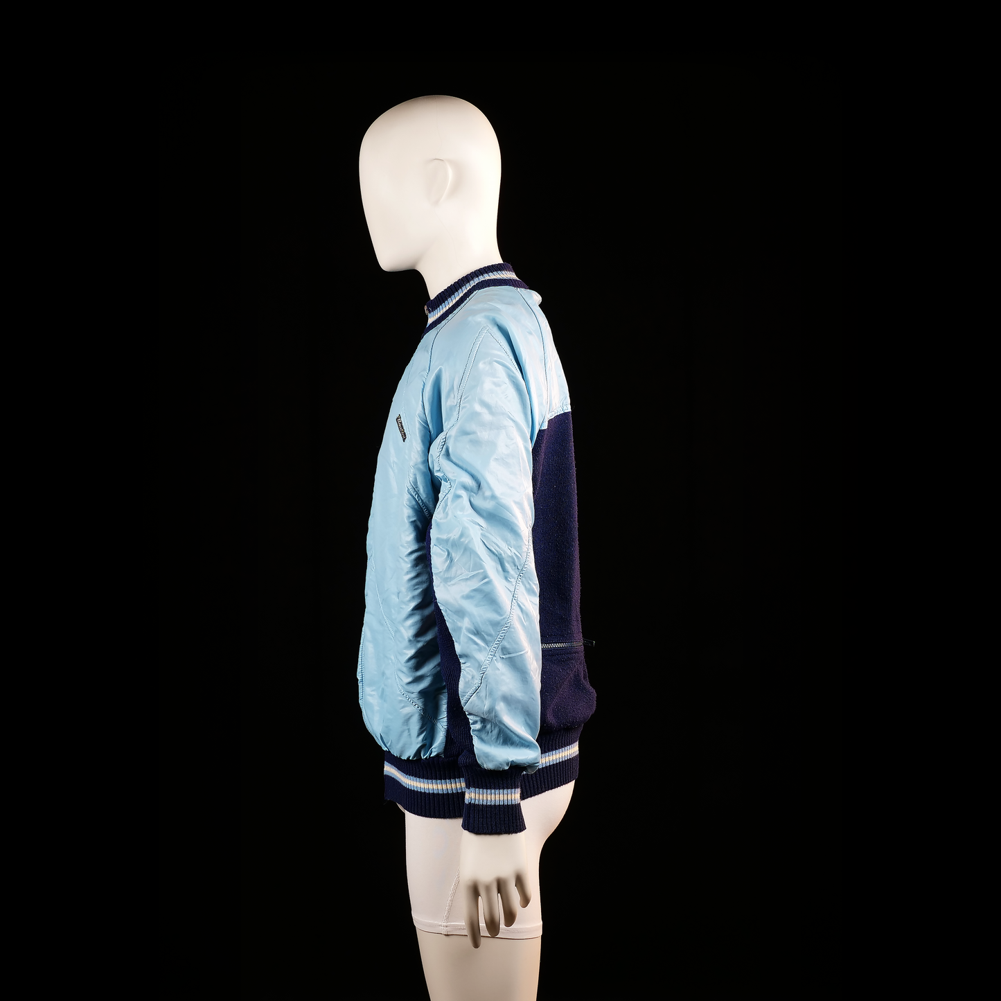 Bomber jacket - Light Blue & Navy - Size M