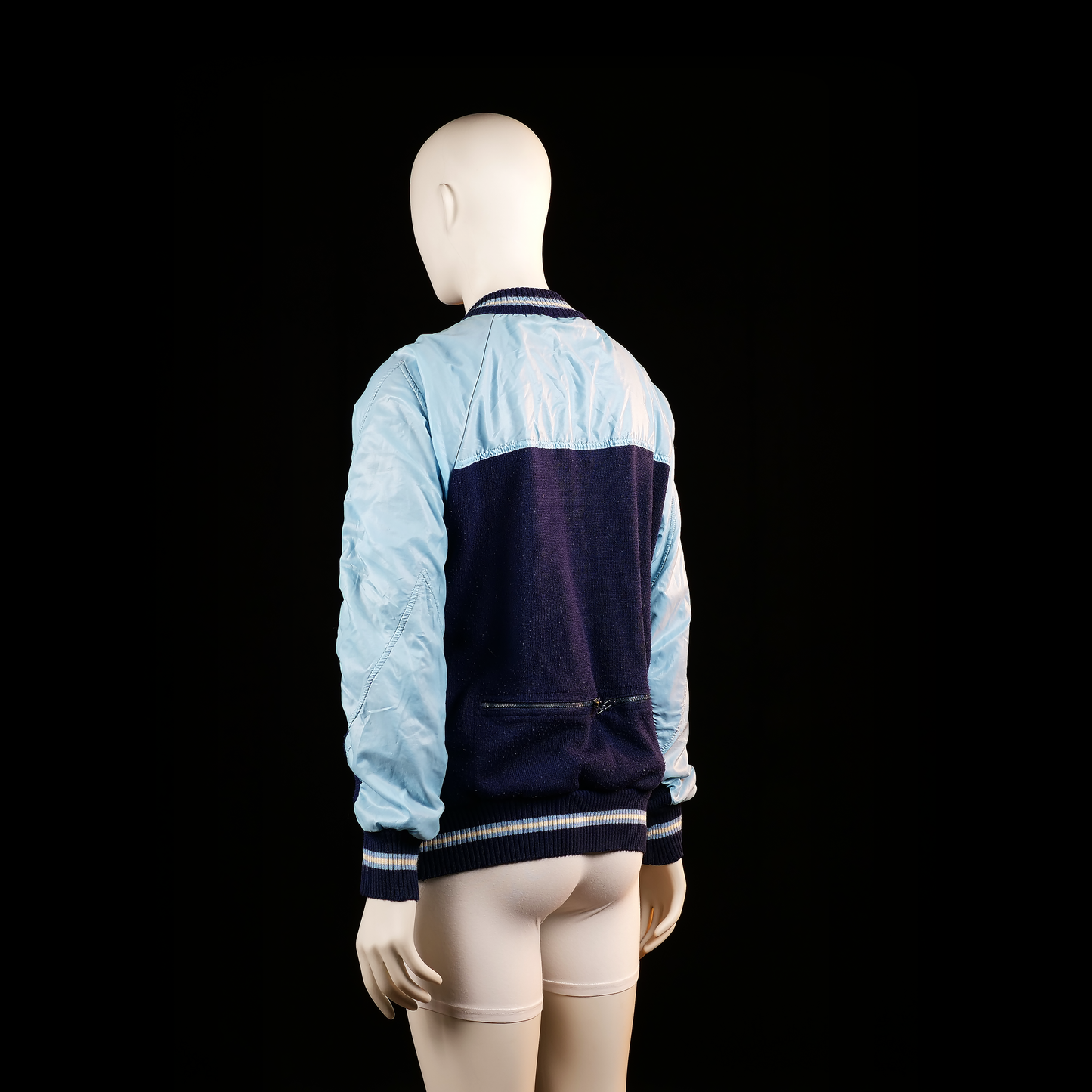 Bomber jacket - Light Blue & Navy - Size M