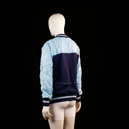 Bomber jacket - Light Blue & Navy - Size M