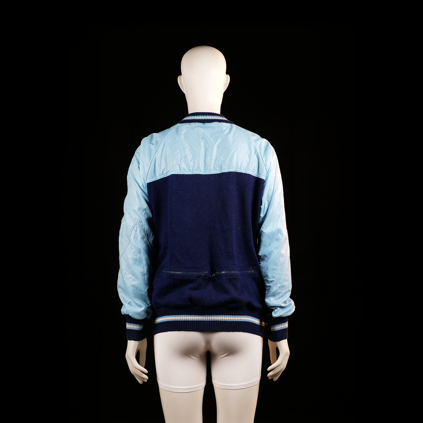 Bomber jacket - Light Blue & Navy - Size M