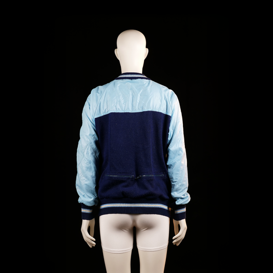 Bomber jacket - Light Blue & Navy - Size M