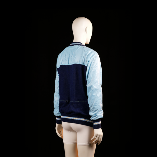 Bomber jacket - Light Blue & Navy - Size M