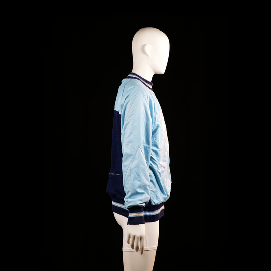 Bomber jacket - Light Blue & Navy - Size M