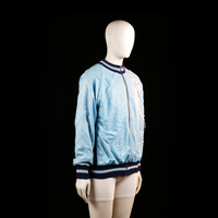 Bomber jacket - Light Blue & Navy - Size M